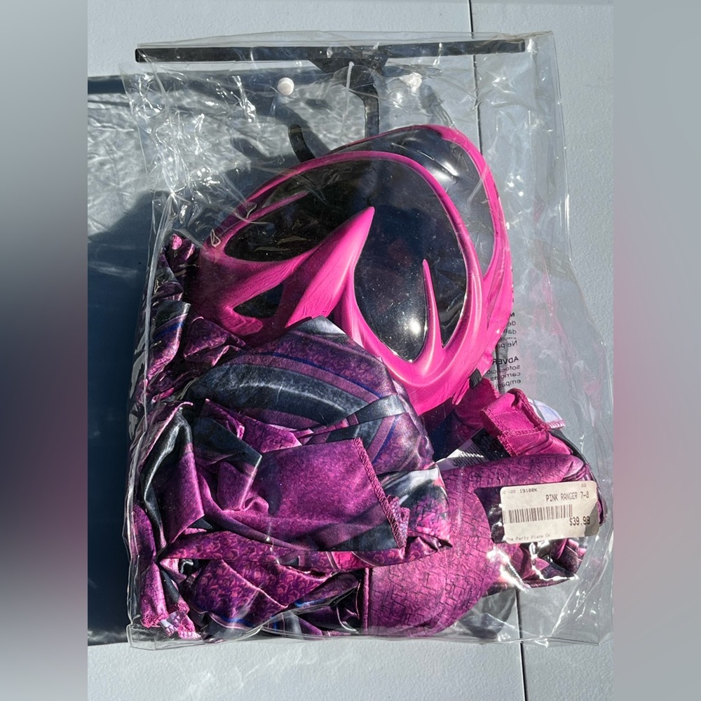 Pink ranger power rangers costume with mask size M 7-8 child Halloween dress up